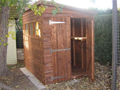 With: double doors and shelving