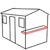 Short side of Shed