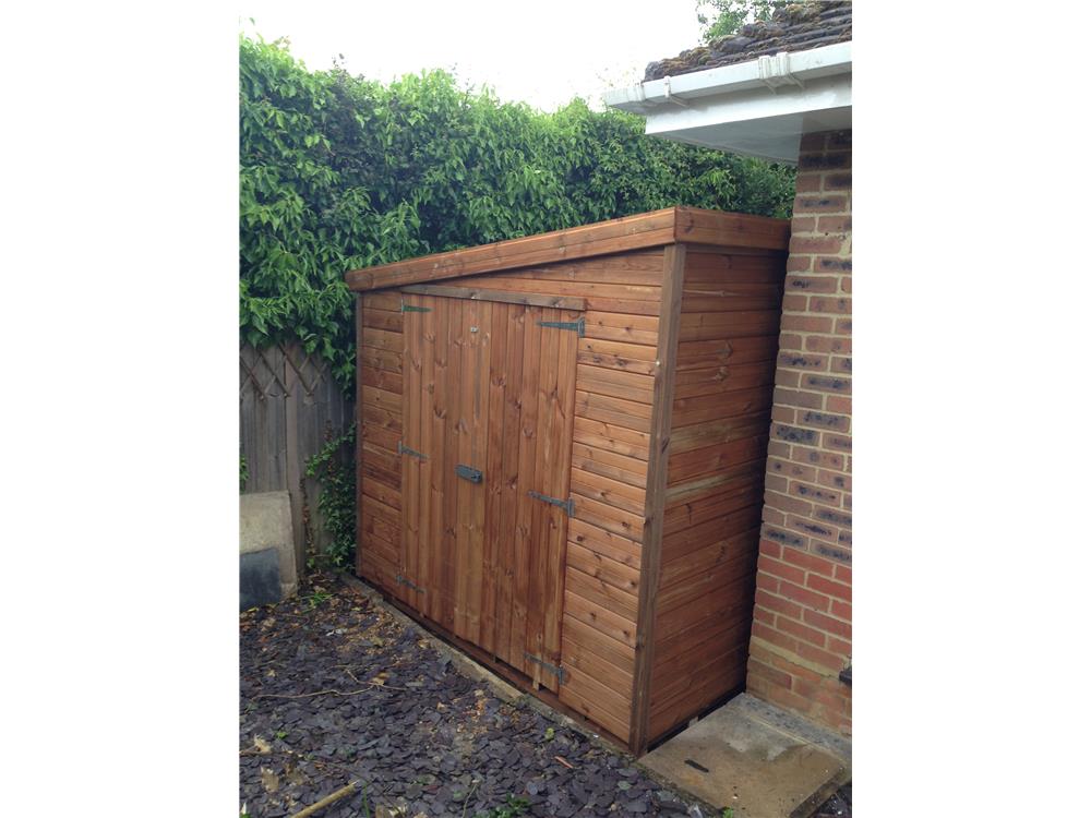 7x6 Pent-E Tanalised wood Garden shed.