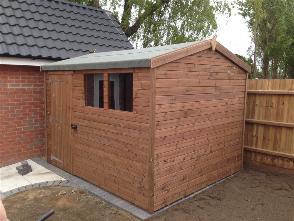 10x8 HiPex-A Beast wood Garden shed.