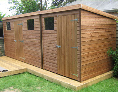 Bespoke 20 x 6 Pent Tanalised Garden Shed