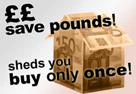 save money on sheds