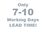 Lead Time of 10-15 days